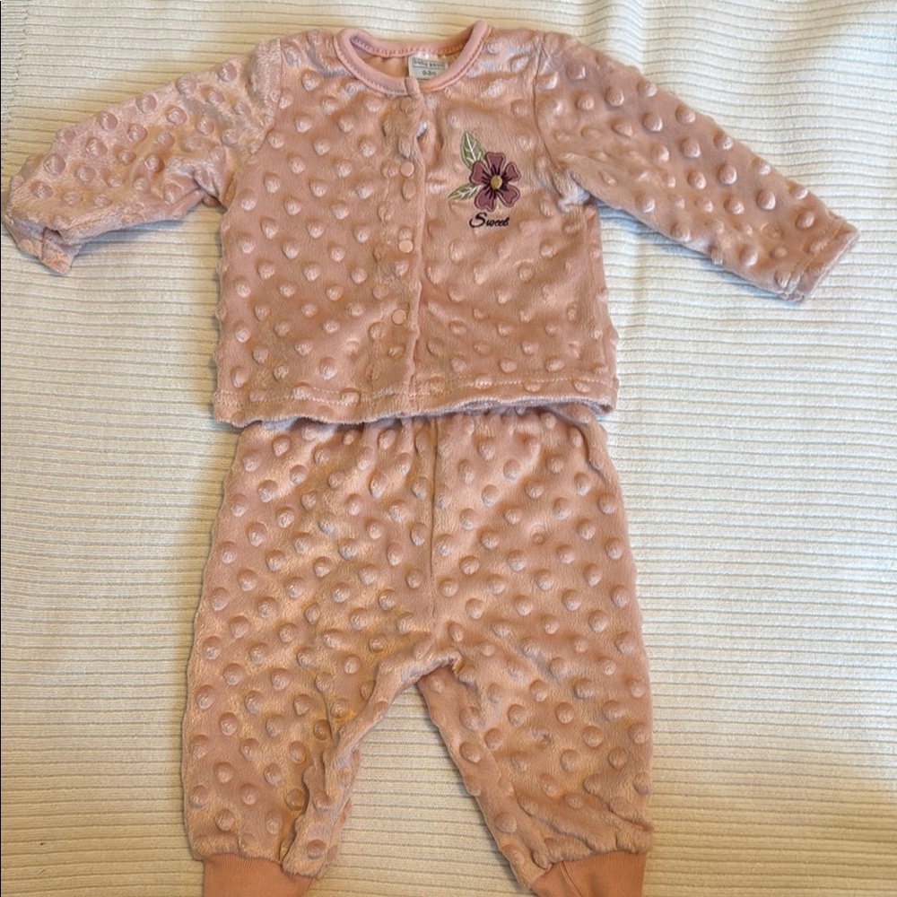 Baby Gear Blush Textured Baby Outfit
